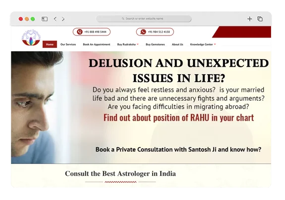 Website Designing for White Lotus Spirituality Website Designing for White Lotus Spirituality